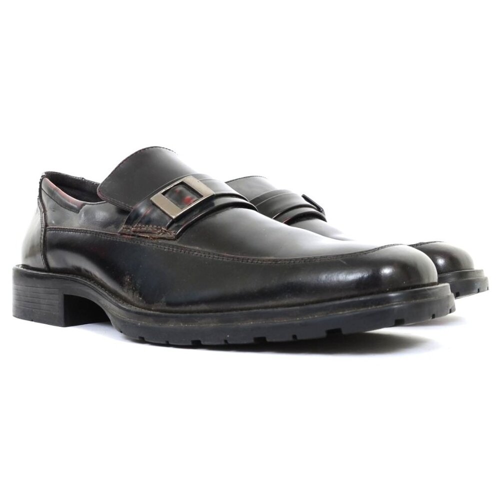 Giorgio Brutini Men's 11.5M Black Dressy Loafers Shoes Business Preppy Academia